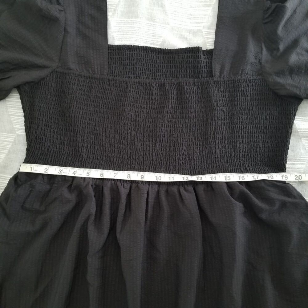 NWT Disturbia Morna Puff Sleeve Mini Dress Black Size 16 - Picture 5 of 8